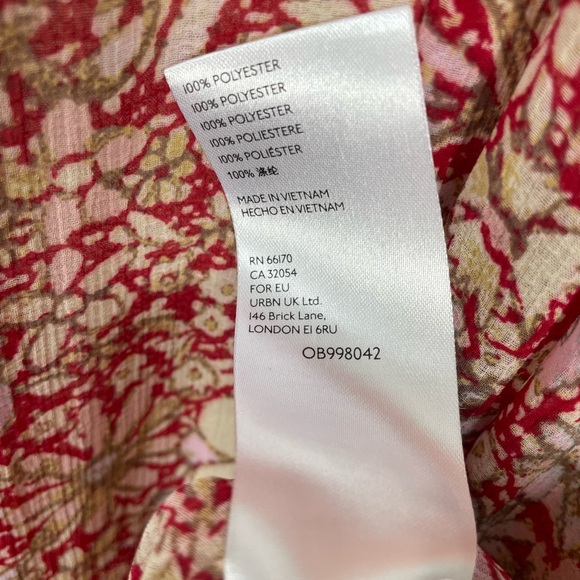 Free People Size M Flowy Floral Boho Maxi Dress - Picture 9 of 12